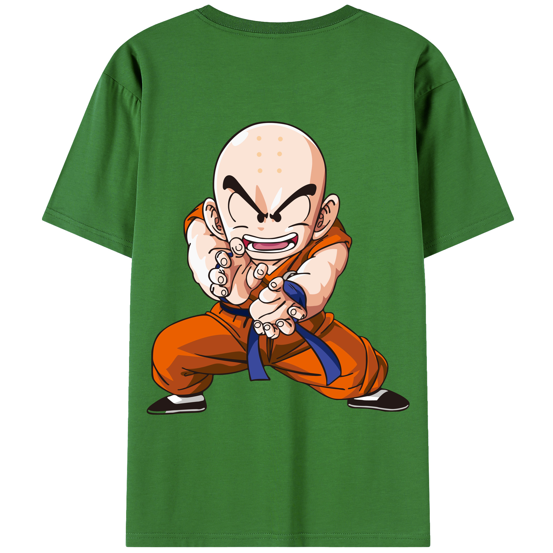 （画像用） ドラゴンボール クリリン DRAGON BALL krillin レディース半袖Tシャツ(バックプリント)